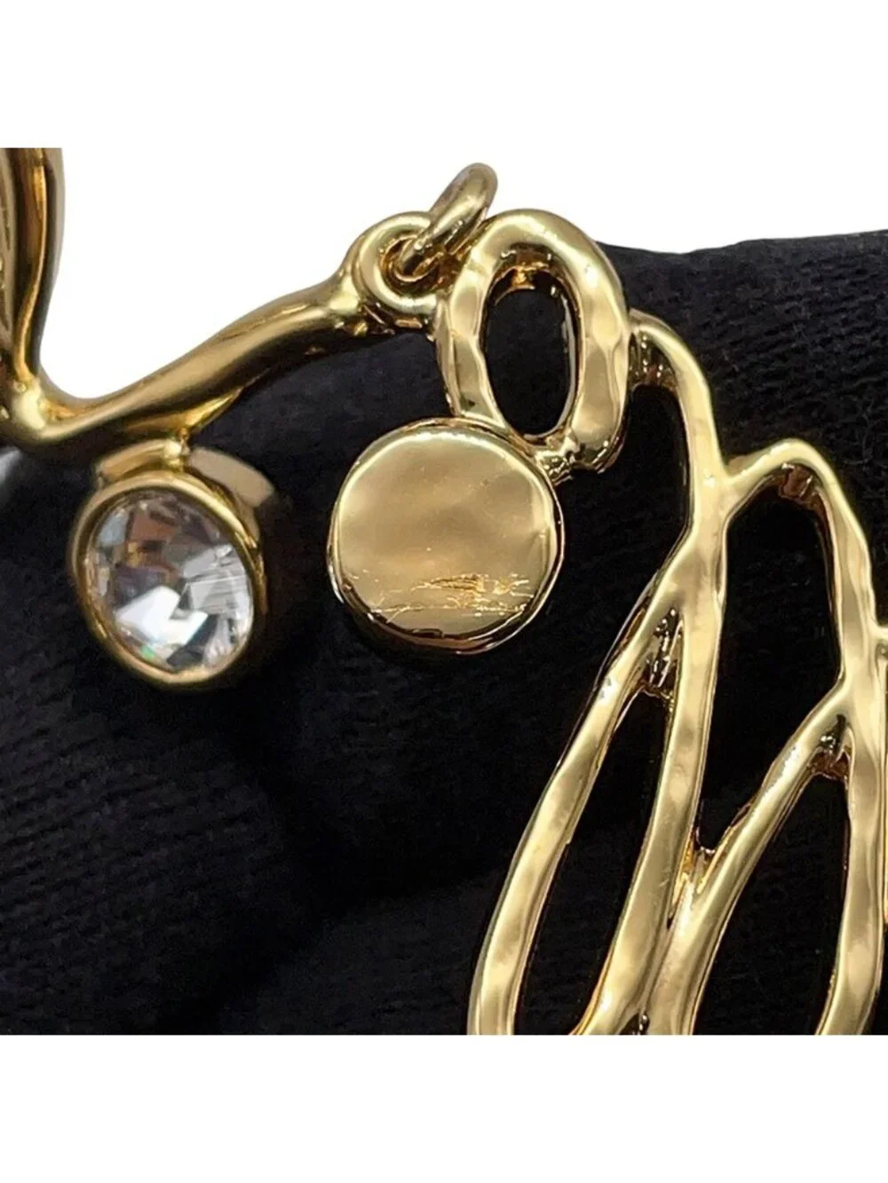 Chanel Necklace I Love CC Logo Rhinestone S Long